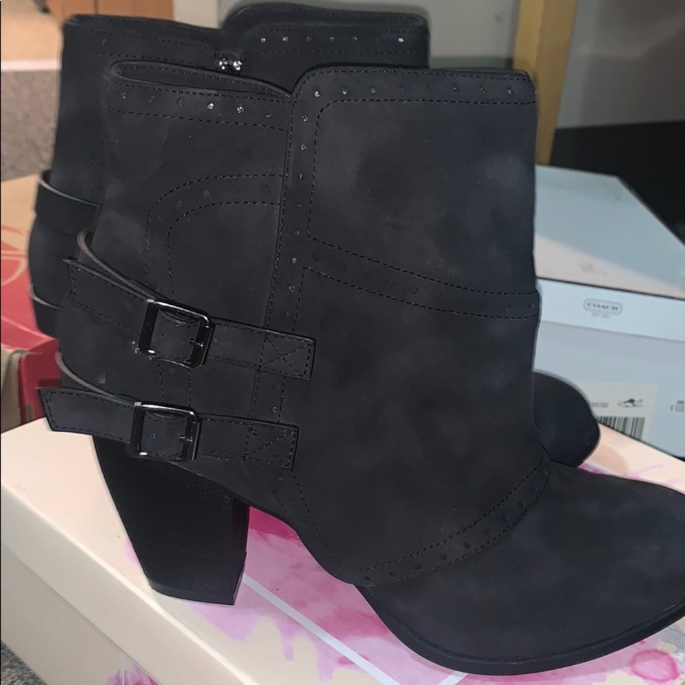 Not Rated black booties women size 9.5.